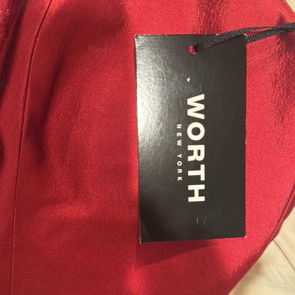 Worth New York Gorgeous Ruby Red silk blend occasion dress size 4  NWT - Picture 4 of 7